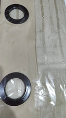 Cortina Blecaute Blackout Pvc Tecido Voil 2,80 X 1,60 Sala Quarto Cor Bege
