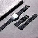 Pulseira para Relógio Casio F-91W Cor Preto - 18mm de largura - Serve entre Outros F-91w F-94w F-105w F-106w