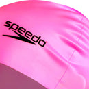Touca Natação Speedo Flat Lisa Proteção Água Silicone Cor Rosa