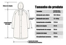 Kit 2 Capa De Chuva Reforçada Pvc Trans Cinza Tamanho único