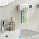 Suporte Porta Escova Dentes Dipenser Pasta Esterelizador Uv Bargas