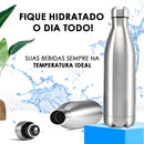 Garrafa Térmica Inox Água Gelada Para Academia Viagem 750ml