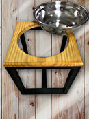 Comedouro Madeira Elevado Unitário Para Cães E Gatos - G