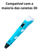 Refil Filamento Pla Kit 20 Cores 100m Caneta 3d Impressora