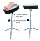 Mbm Decor Suporte Tripé Manicure Apoio Pernas Para Pedicure Almofada Negro