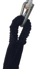 Rede Dormir Descanso Casal Tecido Algodão Resistente Jeans Cor Azul