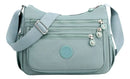 Bolsa Feminina Grande Transversal Impermeável N Verde-claro