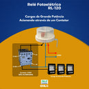 Relé Hlg 3p Com Fios Para Iluminação - Aço Galvanizado