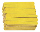Kit 500 Mini Lixa De Unha Canario Descartáveis De Manicure 8cm Cor Amarelo