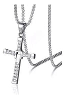 Colar Crucifixo Dominic Toretto - Velozes E Furiosos Prateado