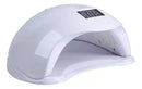 Cabine Unha Unha Manicure Gel Led 48w Sun Seca Esmalte Comum Cor Branco