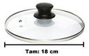 05 Tampa De Vidro Para Panelas Caçarolas Jogo 16 18 20 22 24