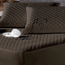 Protetor Colchão Capa Impermeável Cama Queen 1 Peça Branco Cor Marrom-escuro