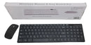 Kit Teclado E Mouse Wireless Sem Fio Ultra Slim 2.4ghz Preto