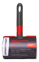 Powermaid Rolo Adesivo 11.6x20cm preto e vermelho