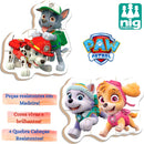 4quebra Cabeça Patrulha Canina Progressivo 6-8-10-12 Madeira