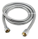 Engate Flexível Mangueira Chuveirinho Ducha Higiênica Corrugado 200 CM Acabamento Alpha Hidrometais Cor Prateado