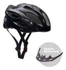 Capacete Ciclismo Mtb Gta Inmold Start Pisca Led Para Bicicleta Viseira Removível Cor Preto Tamanho G (58-62)