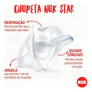 Chupeta Recém Nascidos Star Newborn 0 à 2 Meses Neutral NUK