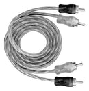 Kit 4 Cabos Rca 1 Metro Blindado Ouro 1m 4mm Vermelho Prata