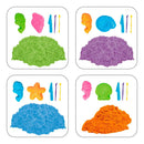 Massinha De Areia Cinética Divertida Sensorial + Moldes 150g