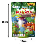 Massa Eva Artesanato Massinha De Modelar 30 Cores Slime 300g Cor Dinossauro