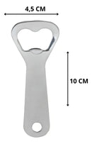 Kit 12 Abridor De Garrafa Boteco Bar Cerveja Inox Reforçado