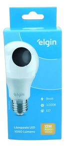 Kit 10 Lâmpadas Led 12w 3000k Branca Morna Elgin