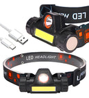 Lanterna Cabeca Testa Capacete C/ Foco Recarregavel Usb, Led Cor da lanterna Branco Cor da luz Branco