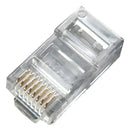 Pacote C/10 Conector Rj45 Cat5e Banho De Ouro Cabo Rede - LINK+