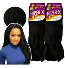 Kit 2 Cabelo Jumbo Jumbão Hiper X Box Braid 400 Preto