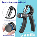 Handgrip Mão Ajustável 60kg Contador Fisioterapia Academia Cor Preto