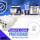 Kit 10un Adaptadores De Tomada 10a / 20a 250v