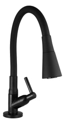 Torneira Gourmet Cozinha Mesa Bancada Pia Flexível Preta Abs Preto