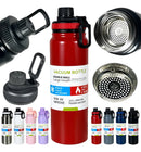 Garrafa Térmica 800ml Frio Com Isolamento Garrafinha  Vermelha