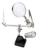 Lupa Com Garras E Suporte Ferro Solda Articulável Eda 0ad