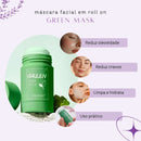 Máscara faciai para pele normal Apolo Green Mask Stick Green Mask 40g y 40mL