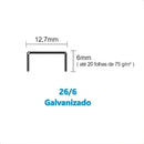 Grampo Para Grampeador 26/6 20fls Galvanizado Brw 5000un