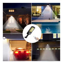 Kit 2 Refletor Iluminação Solar 400w Holofote Cob 160 Sensor Preto