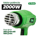 Soprador Térmico 2000w/1500w 300 À 600°c Tsop2 Verde 220V