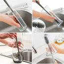 Limpa Lava Garrafa Mamadeira Copo Jarra Silicone Silicone Bottle Brush - Unidade - 1