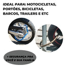 Cadeado Premium Corrente Antifurto Moto Bike Trava Portão Cor Preto