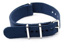 Pulseira Nato Zulu Nylon Militar Cor Azul Escuro 22mm