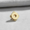 10 Botões Magnético Imantado Dourado 18mm P/ Costurar.