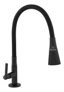 Torneira Gourmet Cozinha Mesa Bancada Pia Flexível Preta Abs Preto