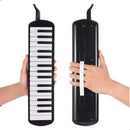 Escaleta 32 Teclas Instrumento De Sopro Gaita teclado Com Capa Melodica Infantil Preta Bertô Mangueira e Bocal