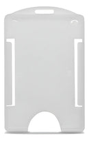 Porta Crachá Rígido Vertical Transparente - 100 Unidades