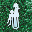 Mini Marca Pagina Menina Cor Inox