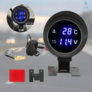 Voltímetro + Marcador De Temperatura Automotivo Universal - Marca Inv Tech