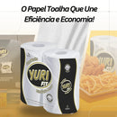 Papel Toalha Yuri Fit Folha Dupla 19,5cm Pacote 100 Folhas Máxima Absorção